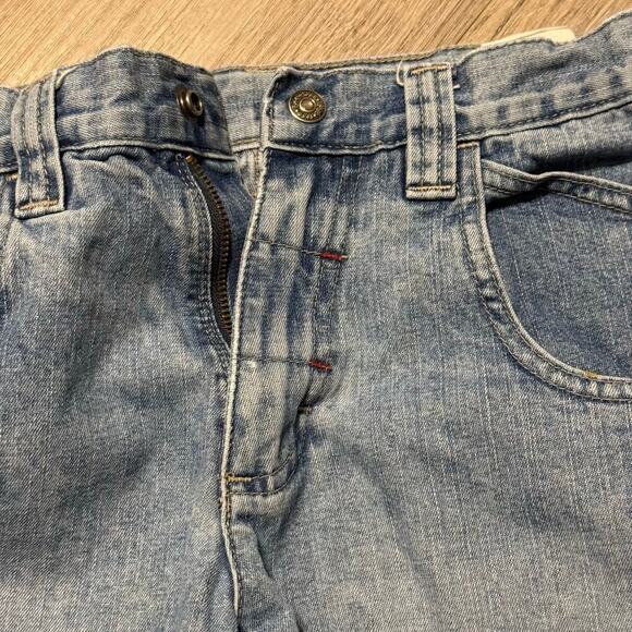 Vintage Lee Dungarees Carpenter Jeans 16R Light Wash 100% Cotton Relaxed Fit - Picture 6 of 16